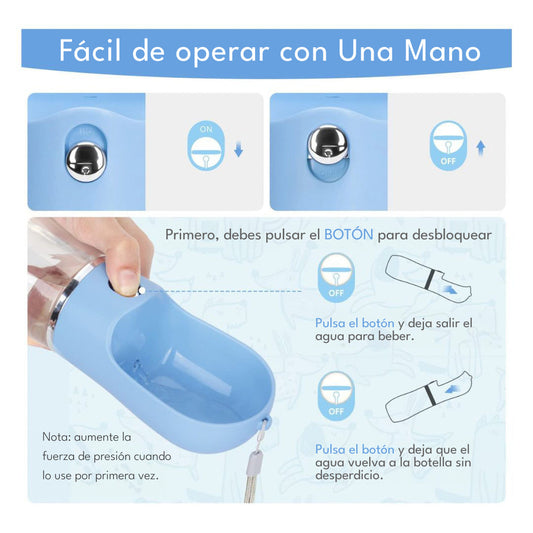 Dispensador Portátil Agua Mascotas